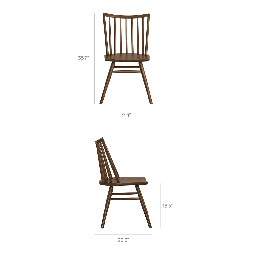 Alvar Spindle Back Dining Side Chairs Set of 2
