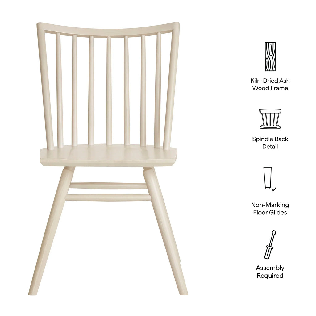 Alvar Spindle Back Dining Side Chairs Set of 2