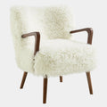 Zerra Faux Shearling Accent Armchair