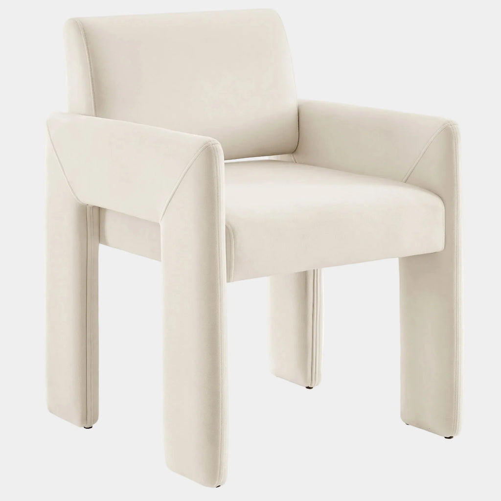 Daven Stain-Resistant Performance Velvet Dining Armchair