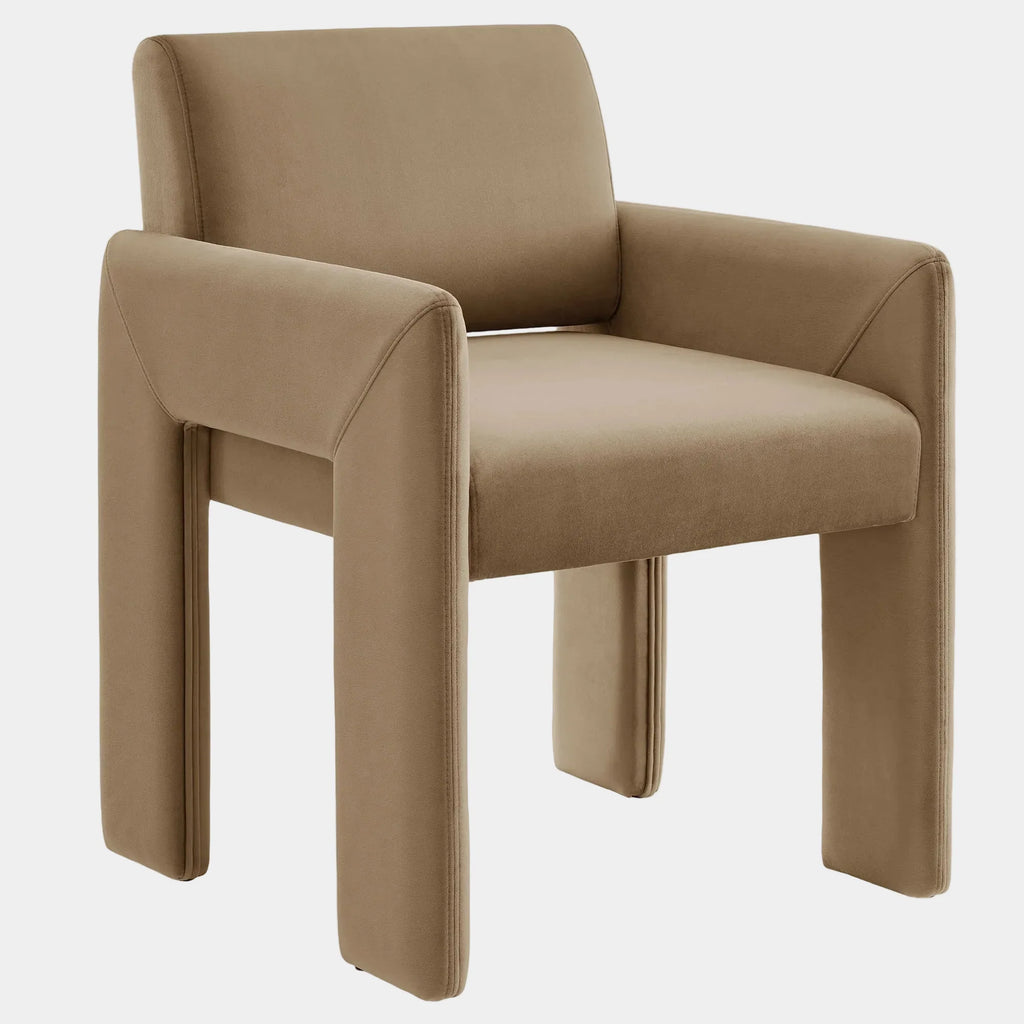 Daven Stain-Resistant Performance Velvet Dining Armchair