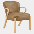 Arden Faux Leather Upholstered Accent Armchair