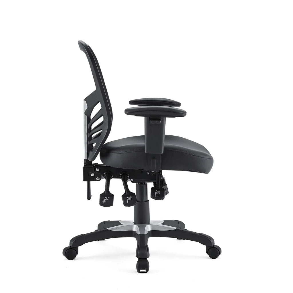 Articulate Vinyl Office Chair in Black