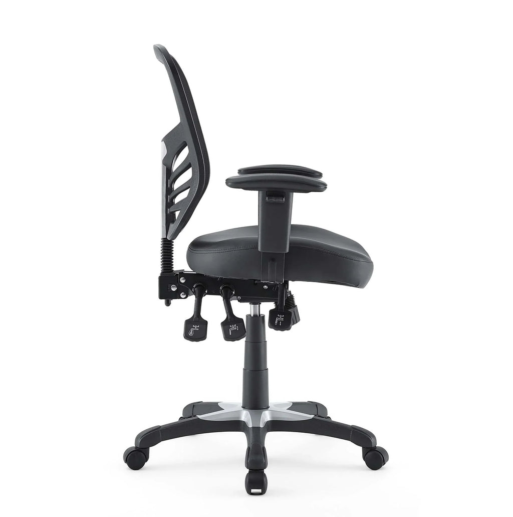 Articulate Vinyl Office Chair in Black