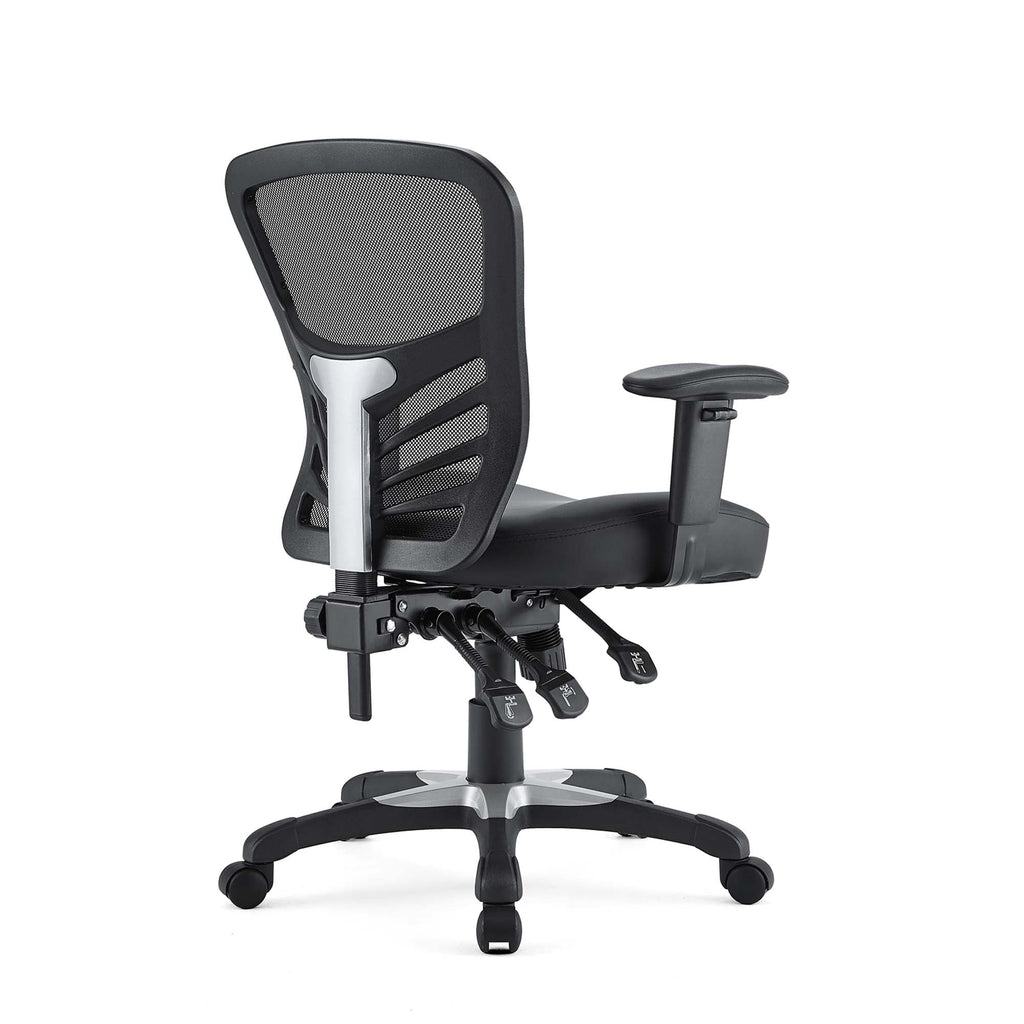 Articulate Vinyl Office Chair in Black