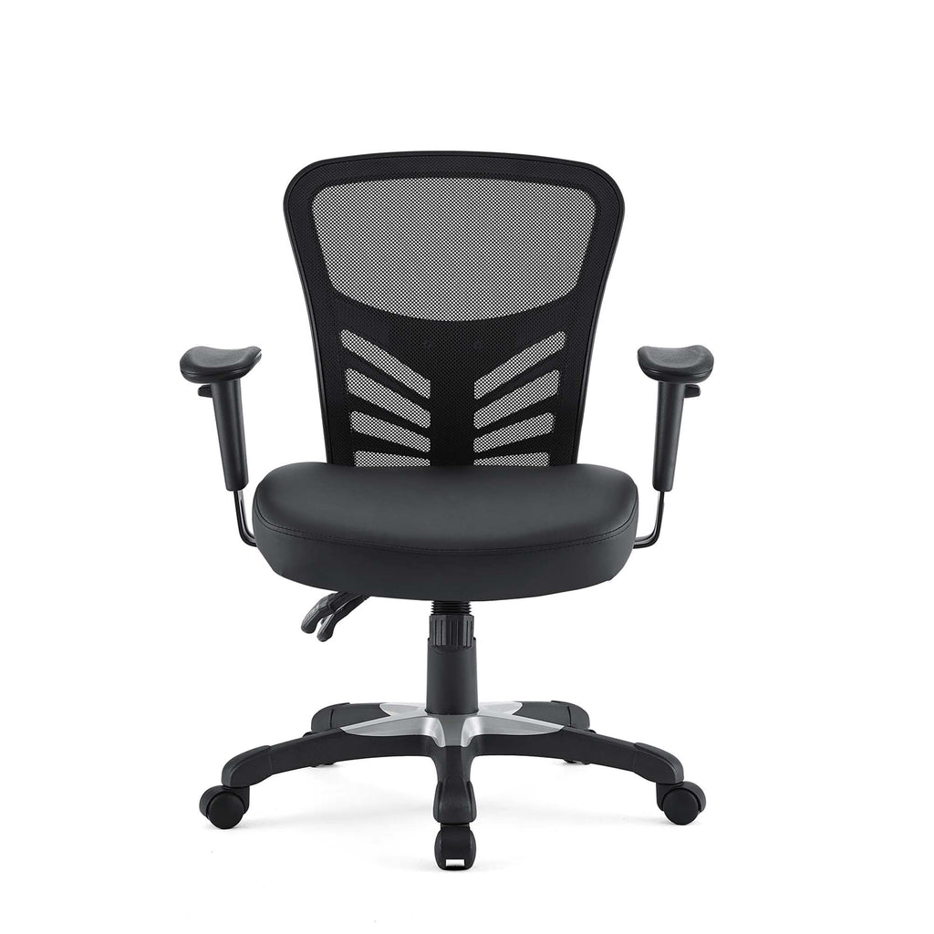 Articulate Vinyl Office Chair in Black