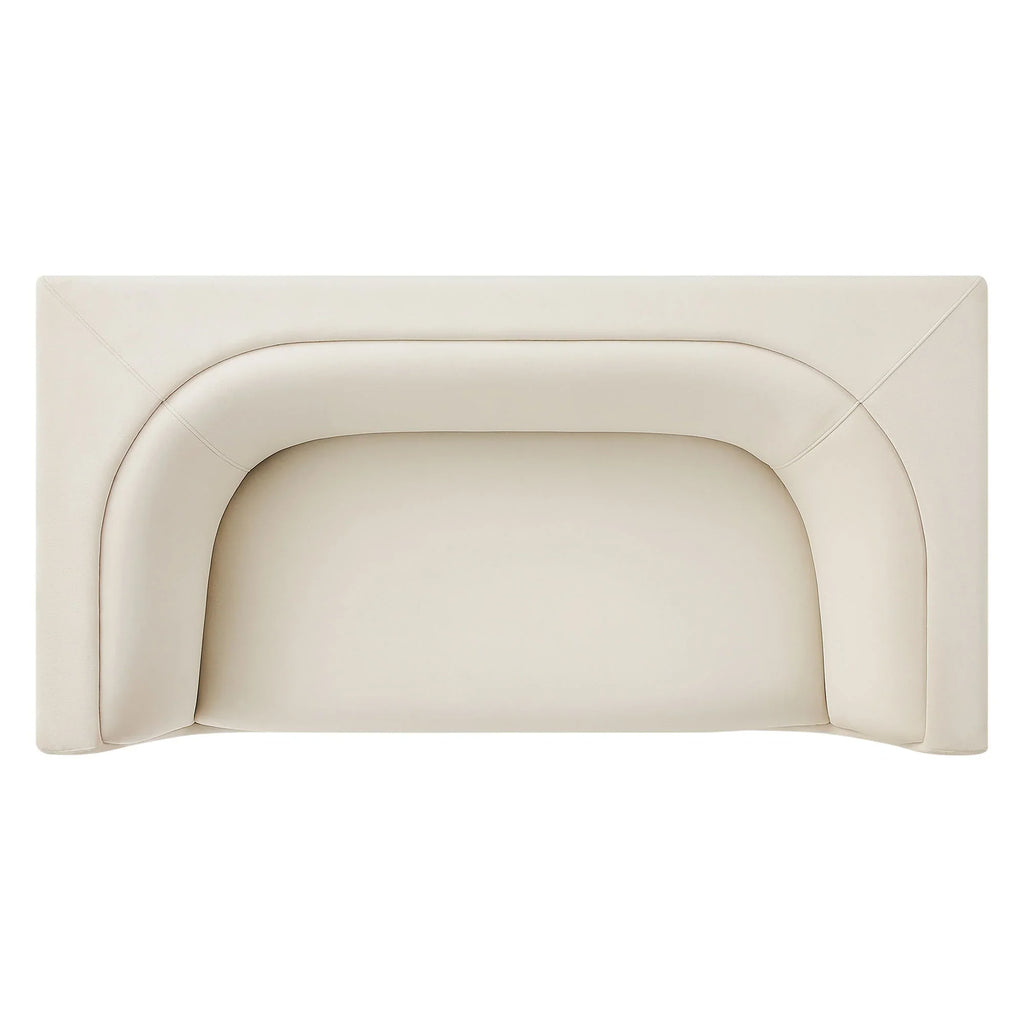 Hilda 67" Curved Back Performance Velvet Loveseat