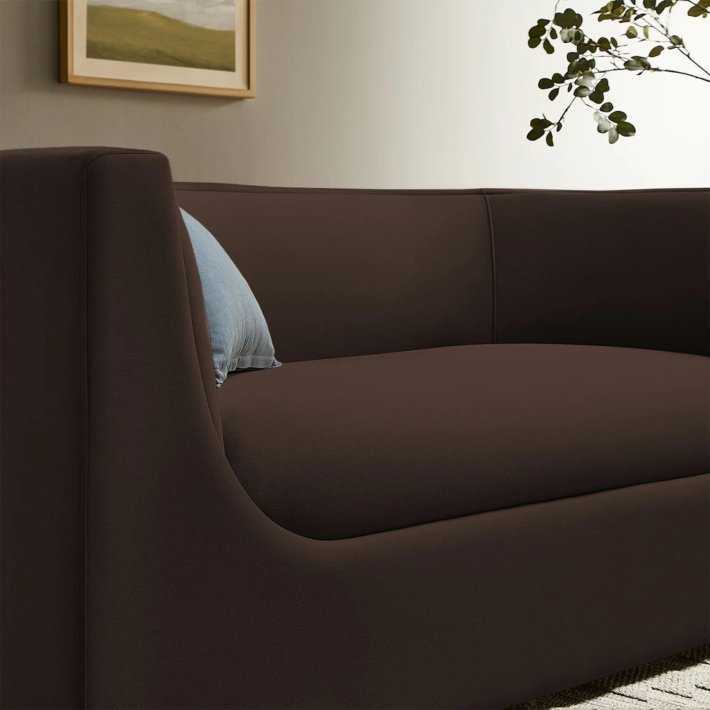 Hilda 67" Curved Back Performance Velvet Loveseat
