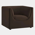 Hilda Curved Back Performance Velvet Armchair