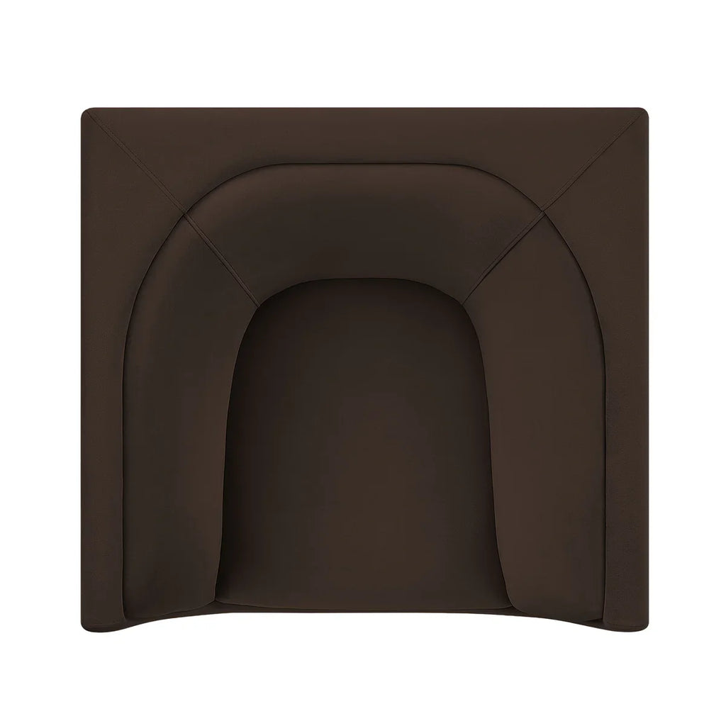 Hilda Curved Back Performance Velvet Armchair