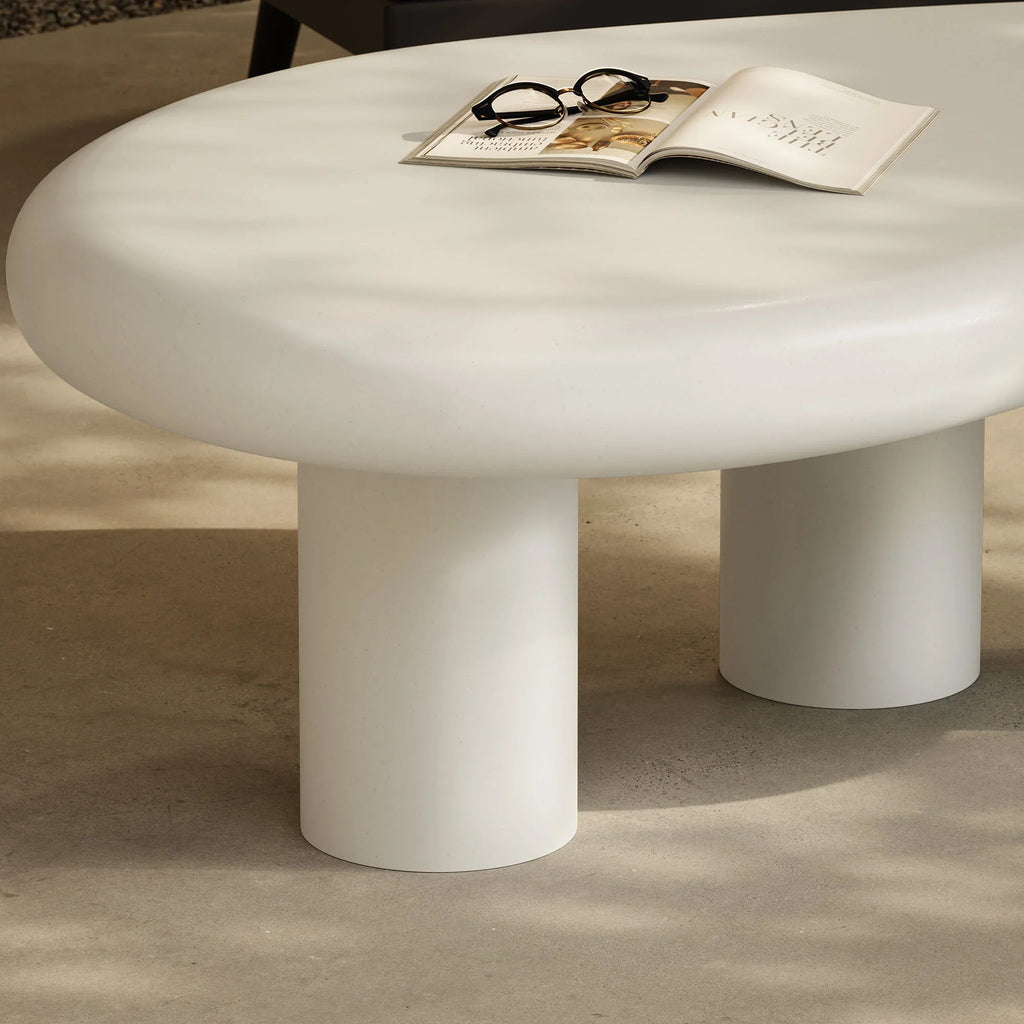 Elowen Outdoor Coffee Table in White