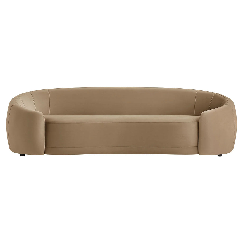 Contessa Curved Performance Velvet Sofa