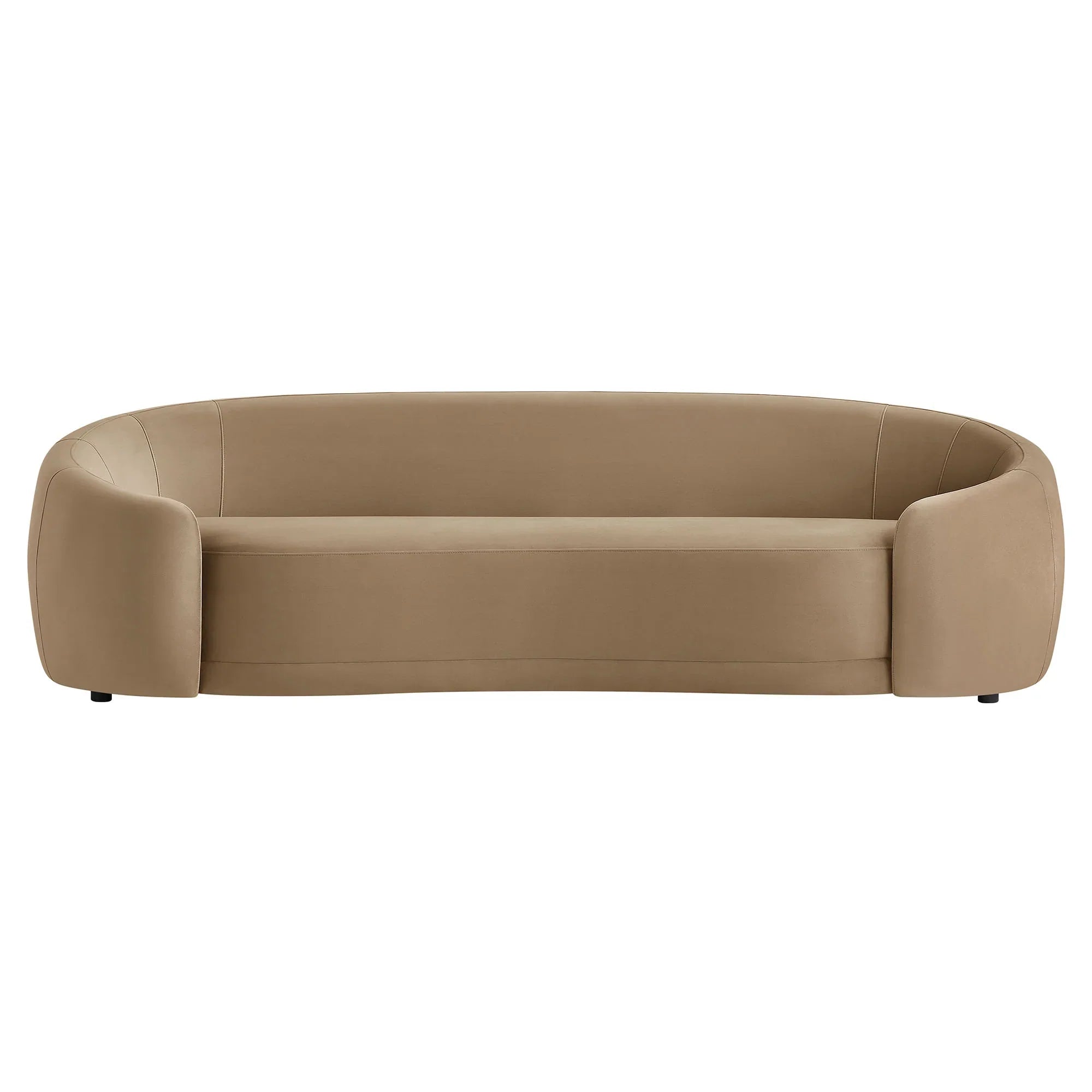 Contessa Curved Performance Velvet Sofa