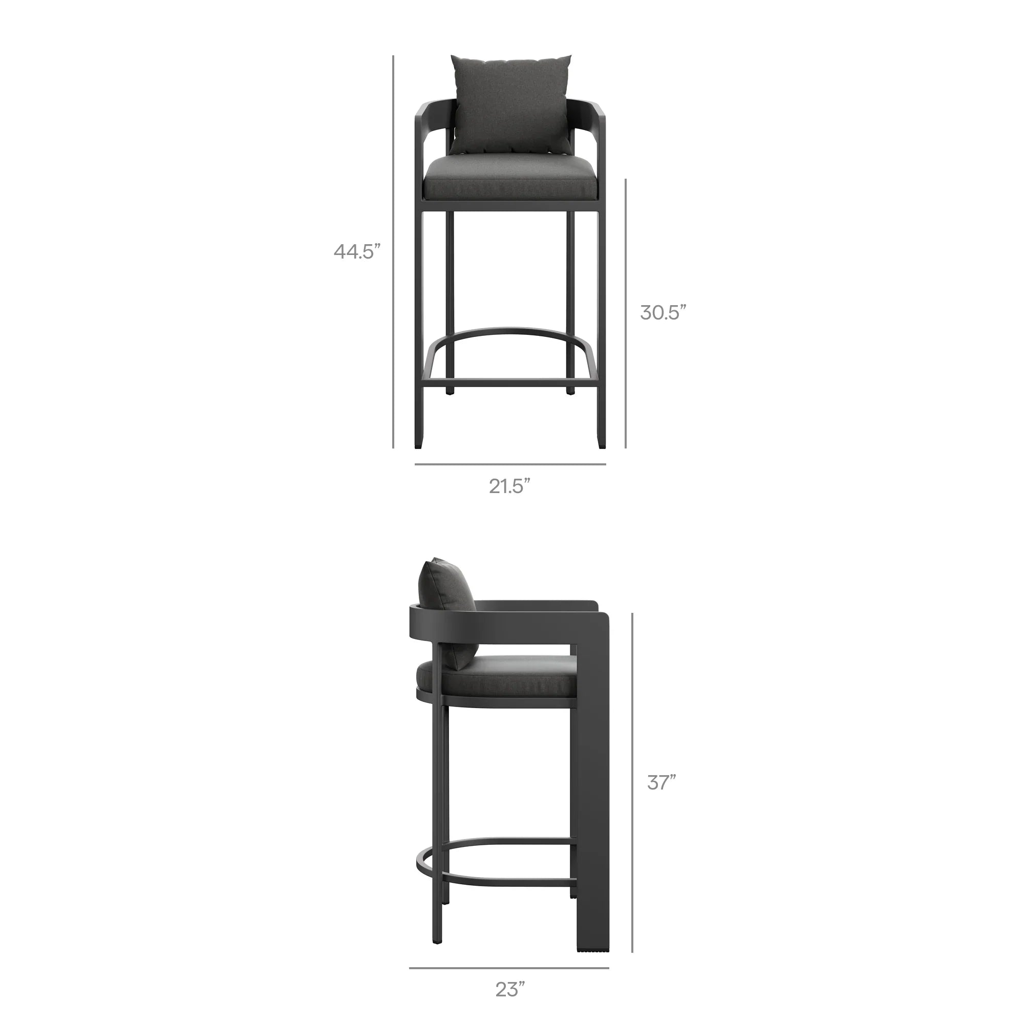 Tahoe 3-Piece Outdoor Aluminum Bar Table Set