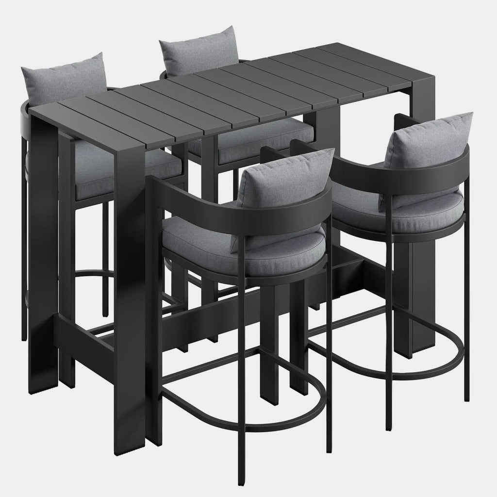 Tahoe 5-Piece Outdoor Bar Table Set