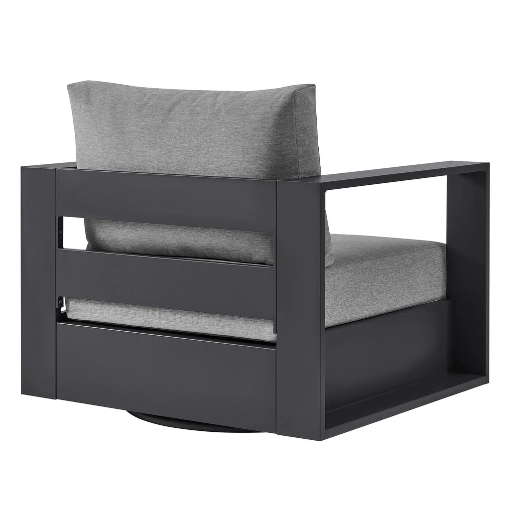Tahoe Outdoor Powder-Coated Aluminum Swivel Armchair