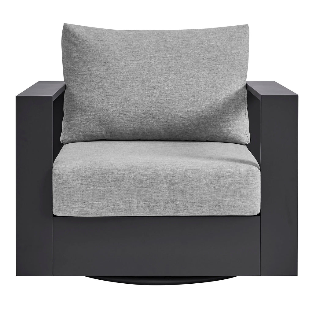 Tahoe Outdoor Powder-Coated Aluminum Swivel Armchair