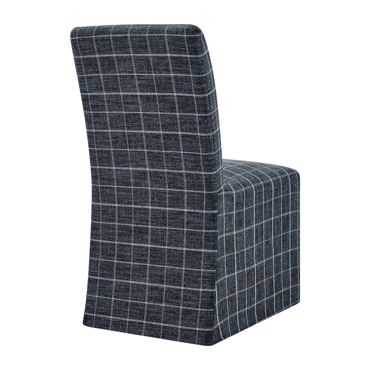 Aster Linen Cotton Blend Slipcovered Dining Chairs Set of 2