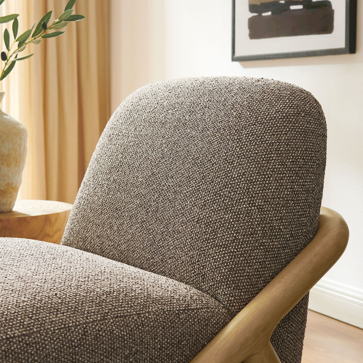 Vander Textured Fabric Accent Chair