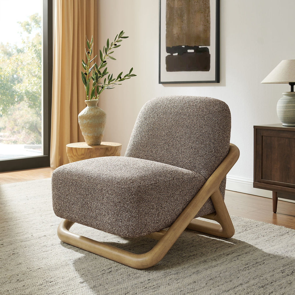 Vander Textured Fabric Accent Chair