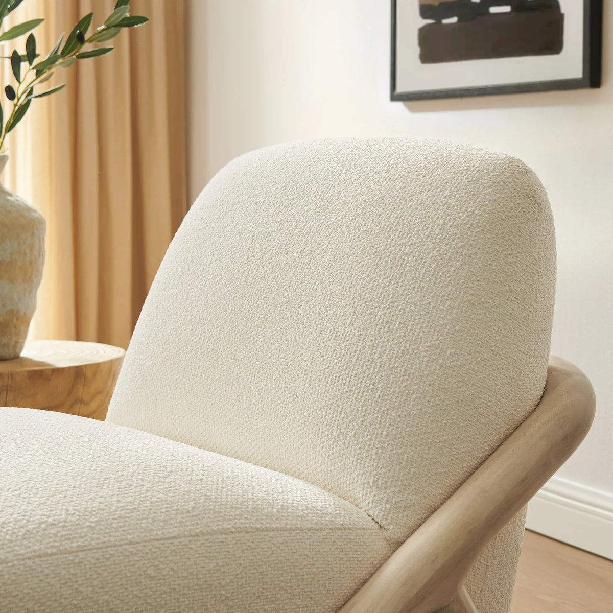 Vander Textured Fabric Accent Chair