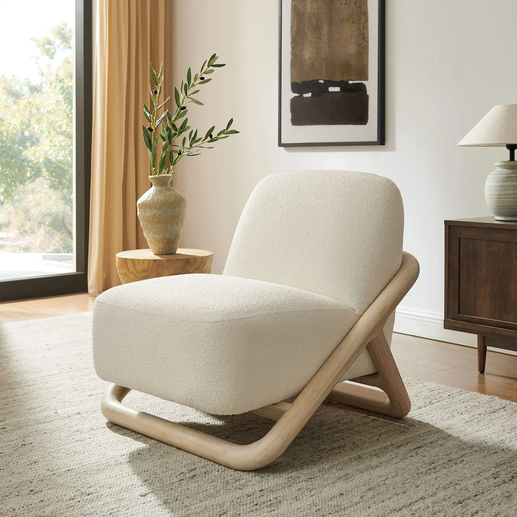 Vander Textured Fabric Accent Chair