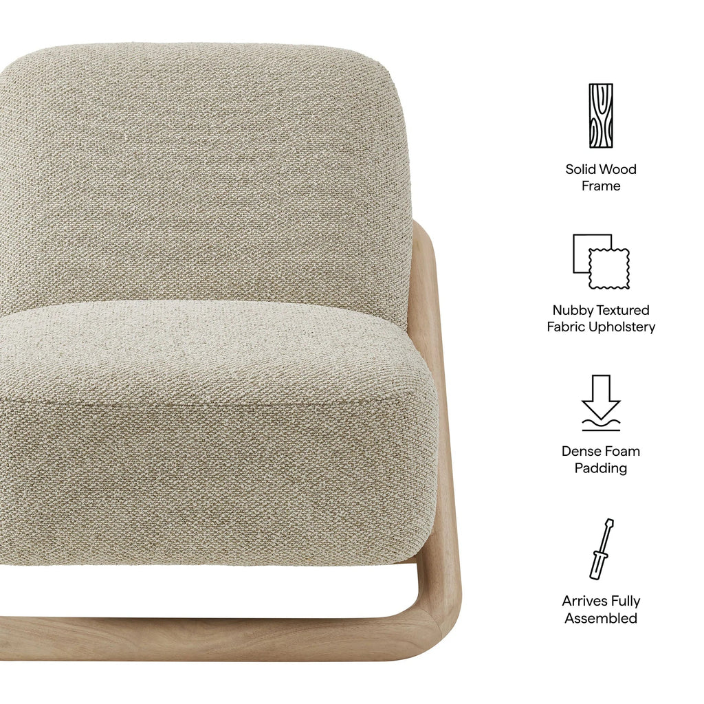 Vander Textured Fabric Accent Chair