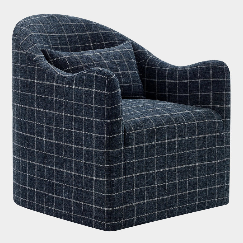 Bardot Slipcovered Linen Blend Accent Chair