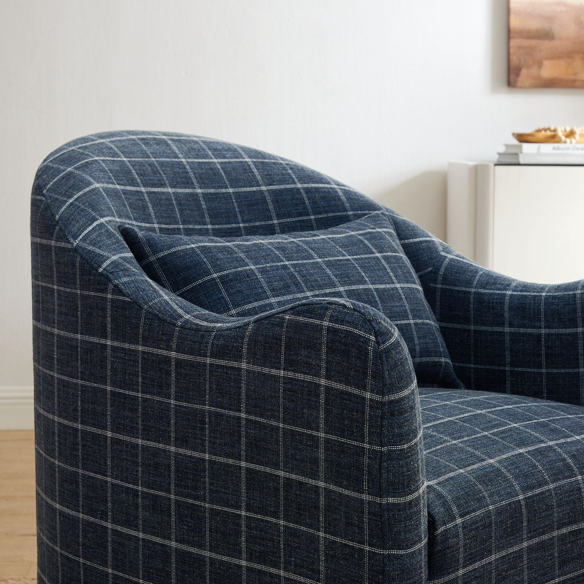 Bardot Slipcovered Linen Blend Accent Chair