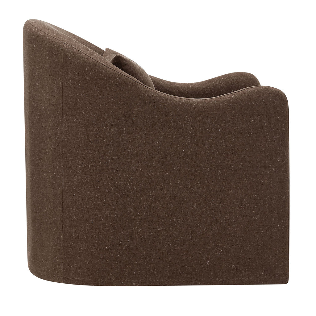 Bardot Slipcovered Linen Blend Accent Chair