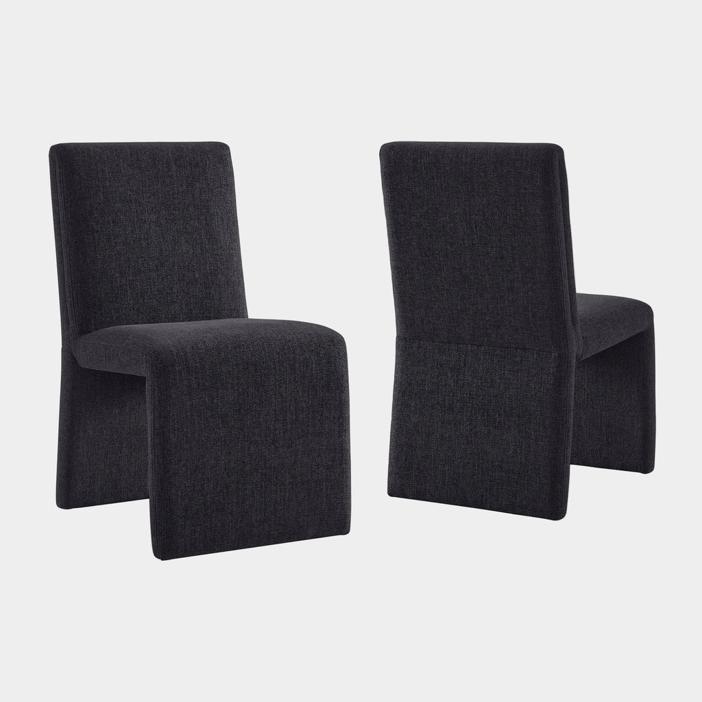 Emory Upholstered Fabric Dining Side Chair Set of 2
