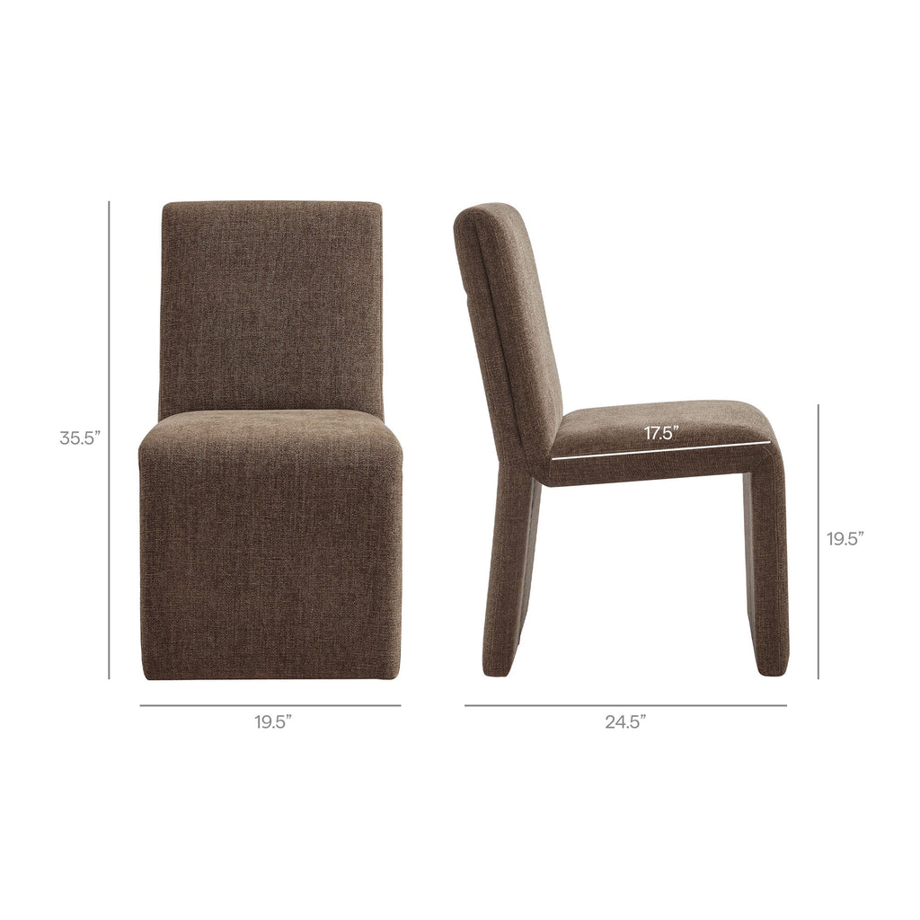 Emory Upholstered Fabric Dining Side Chair Set of 2