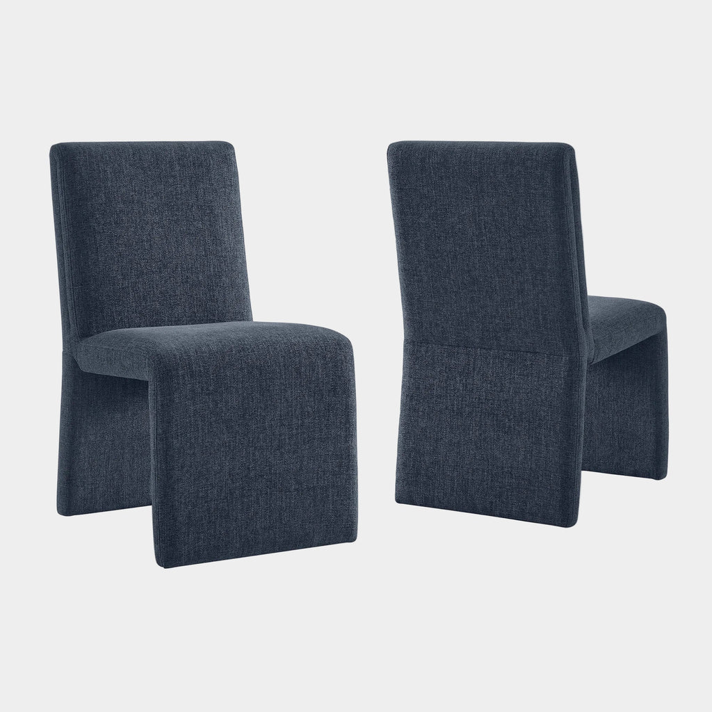 Emory Upholstered Fabric Dining Side Chair Set of 2