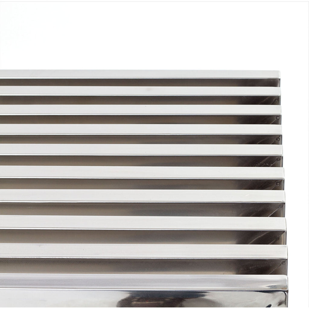 Gridiron Console Table in Silver