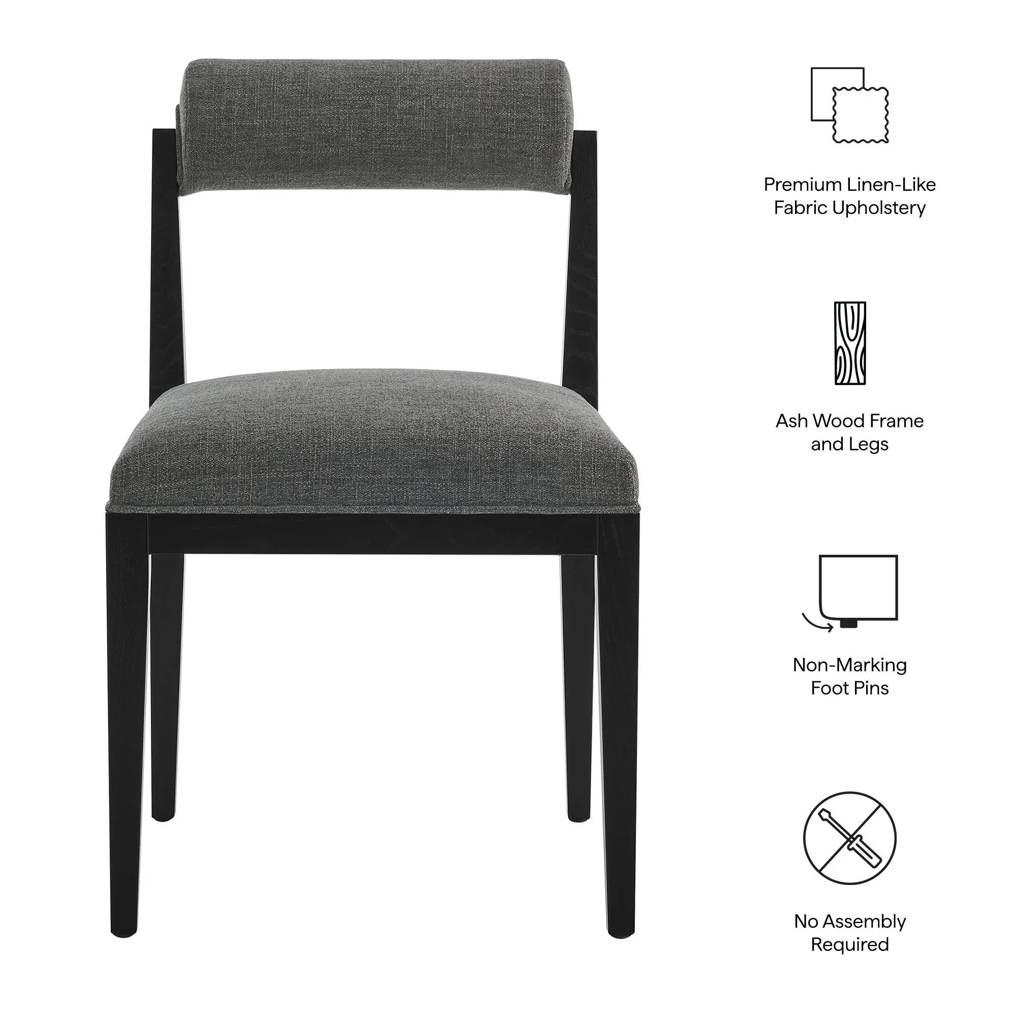 Kai Fabric Dining Chair Set of 2
