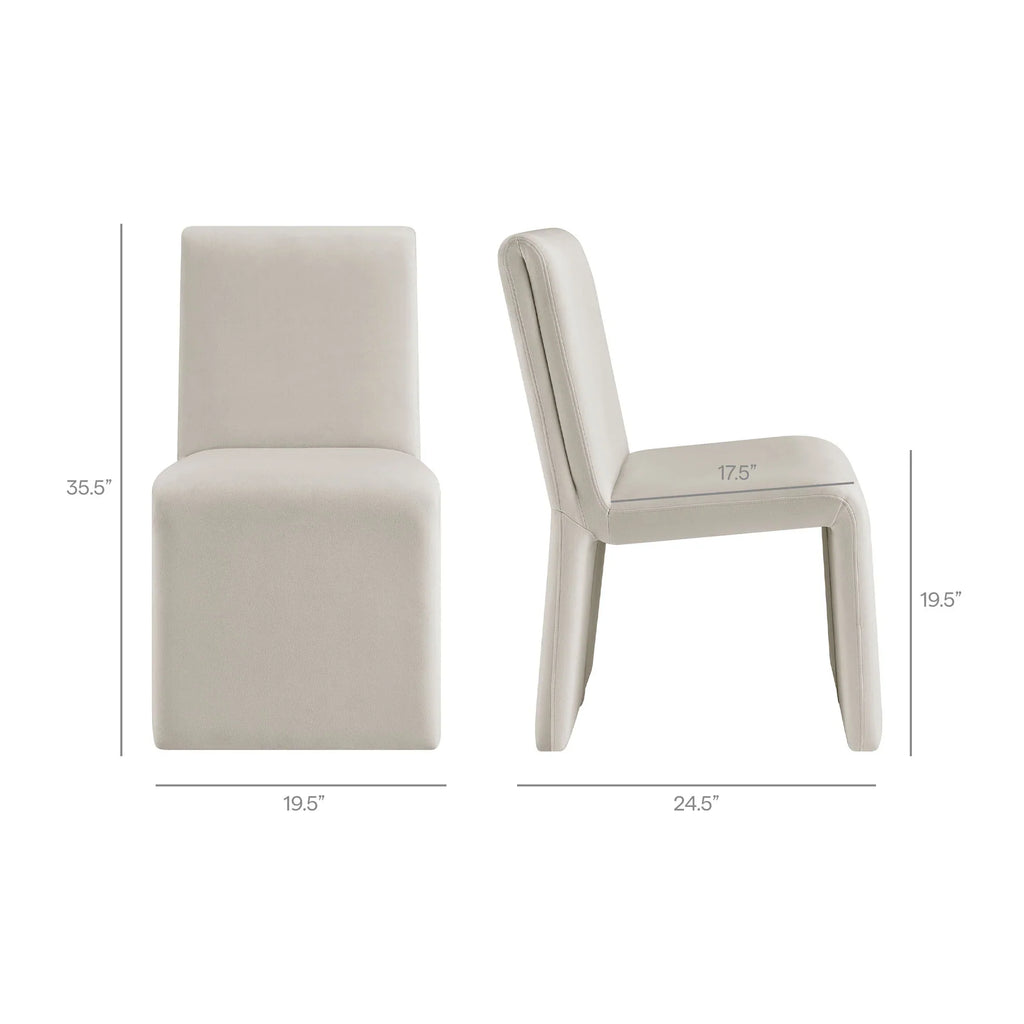 Emory Performance Velvet Dining Side Chair Set of 2