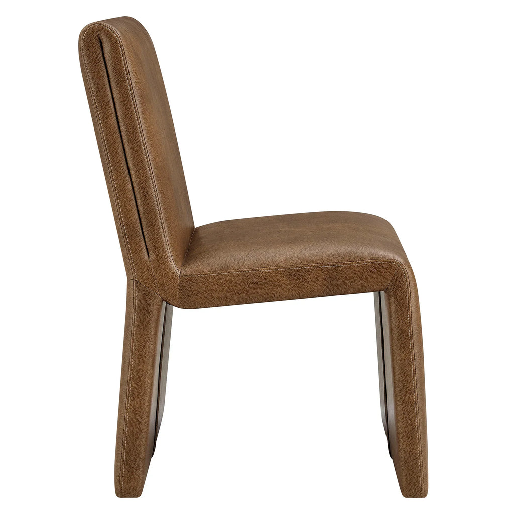 Emory Vegan Leather Dining Side Chair Set of 2