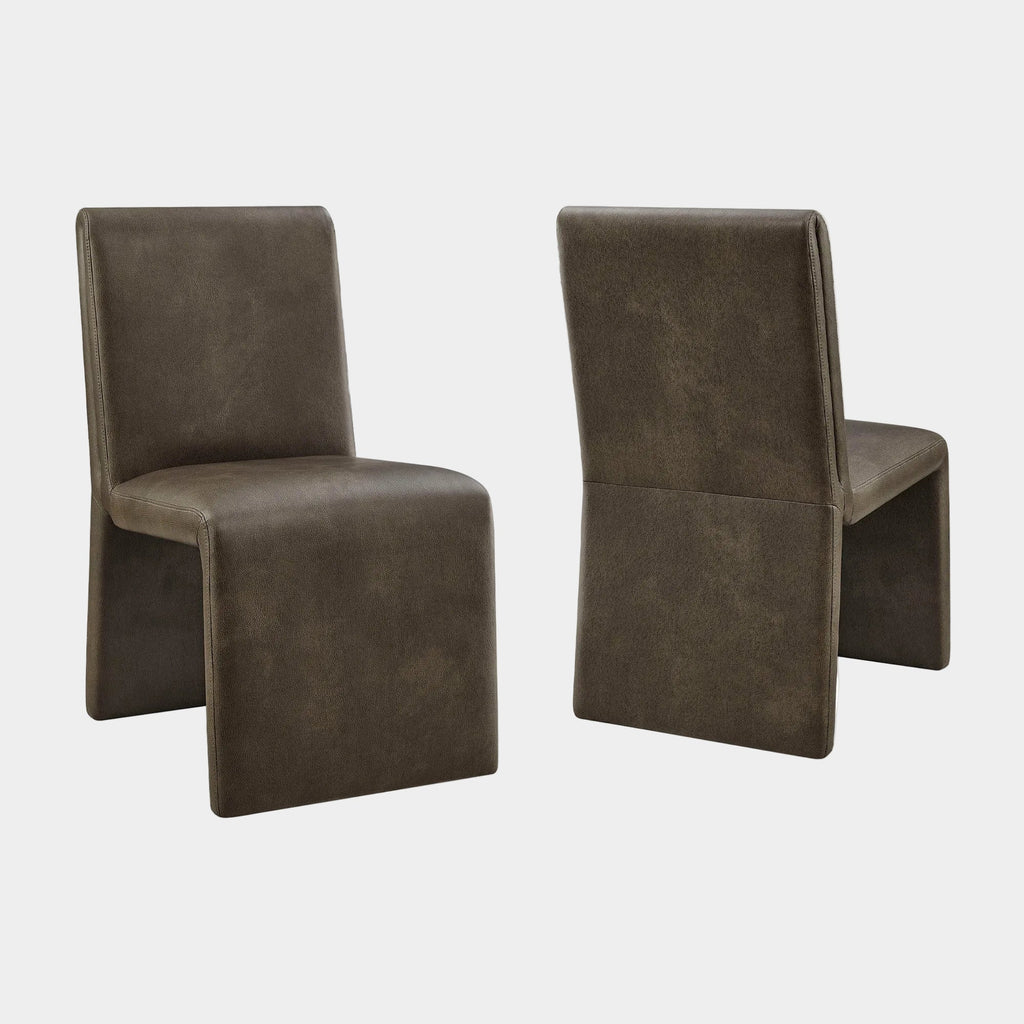 Emory Vegan Leather Dining Side Chair Set of 2