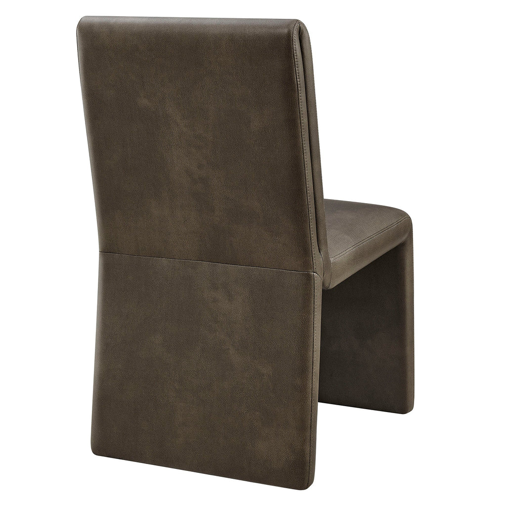 Emory Vegan Leather Dining Side Chair Set of 2