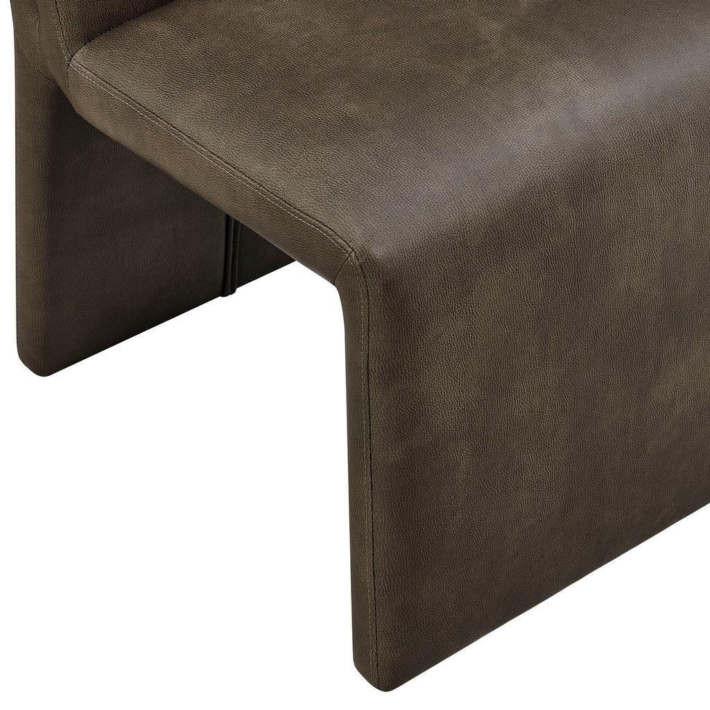 Emory Vegan Leather Dining Side Chair Set of 2