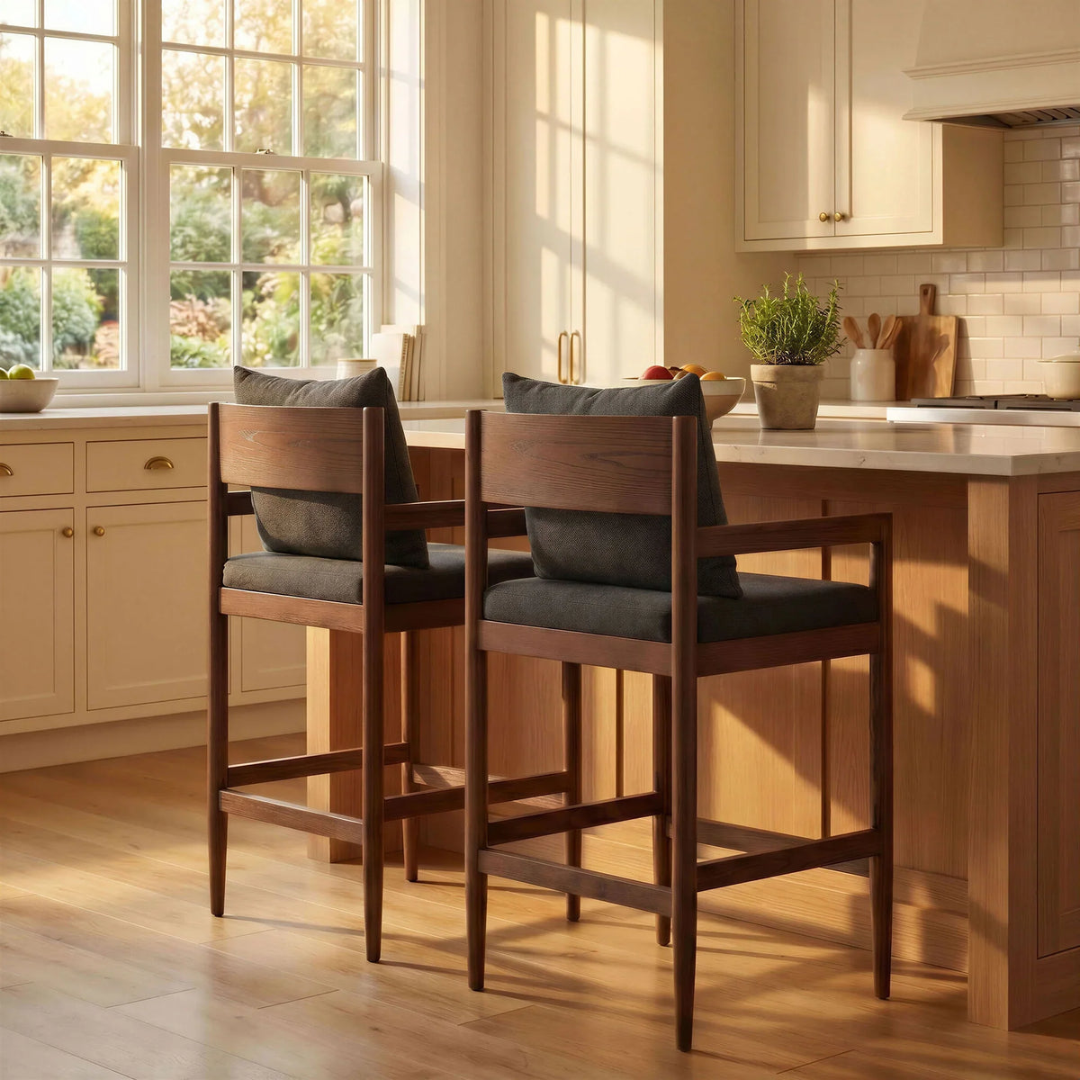 Remington Wood Counter Stool Set of 2