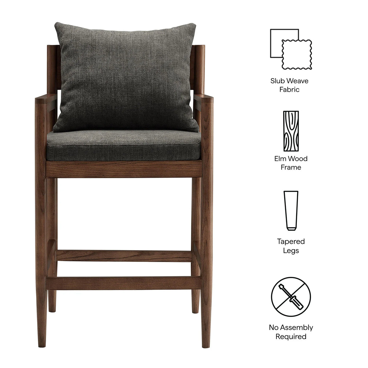 Remington Wood Counter Stool Set of 2