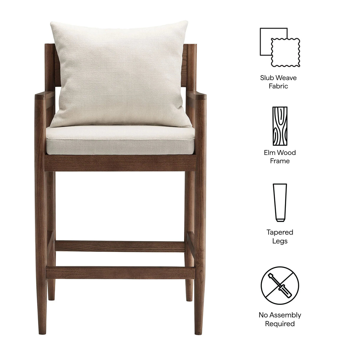 Remington Wood Counter Stool Set of 2