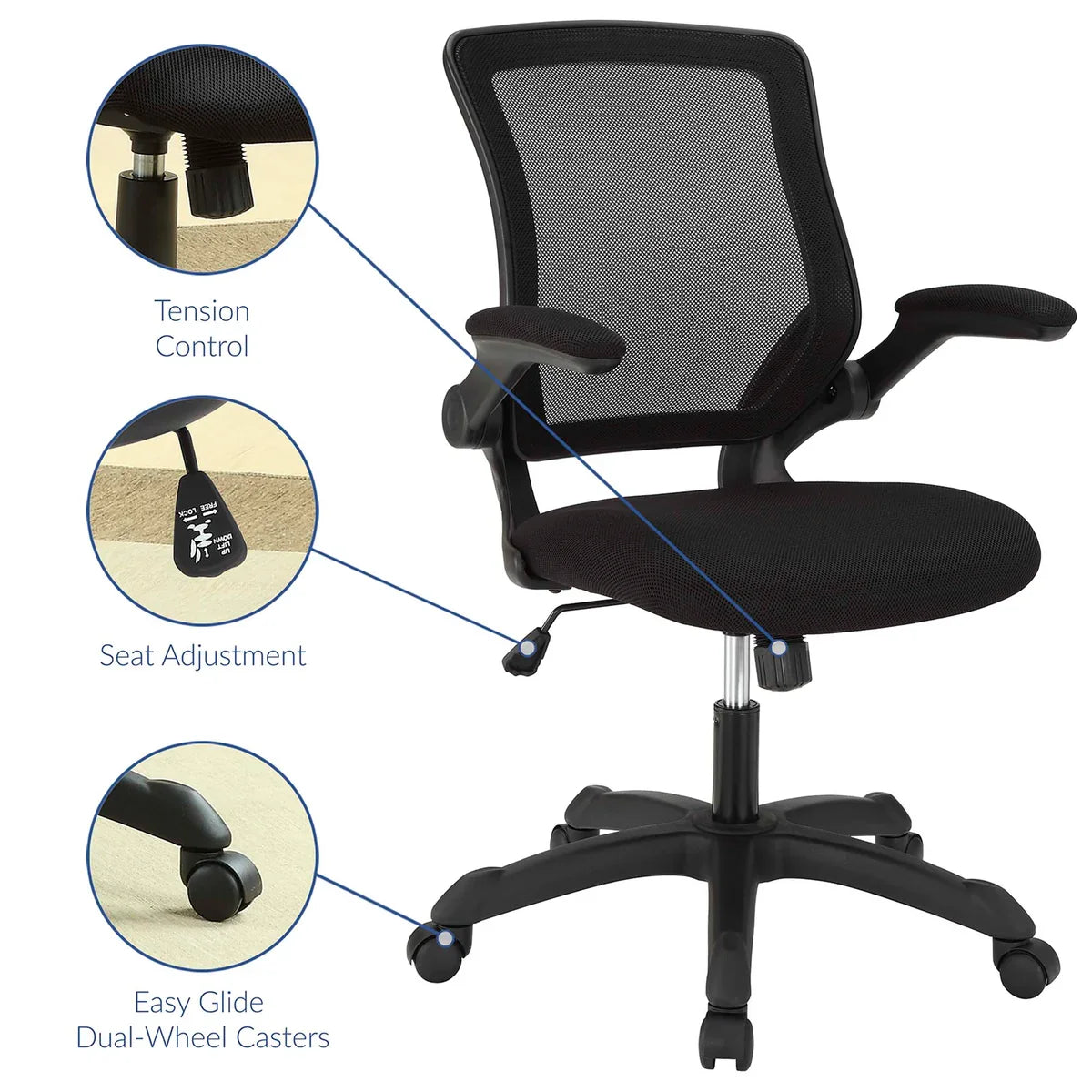 Veer Mesh Office Chair in Black