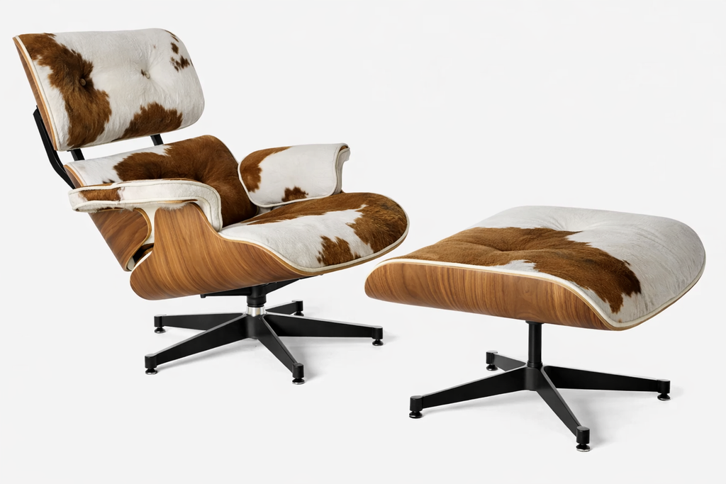 Eames Lounge Chair And Ottoman - Standard Version (Cow Hide)