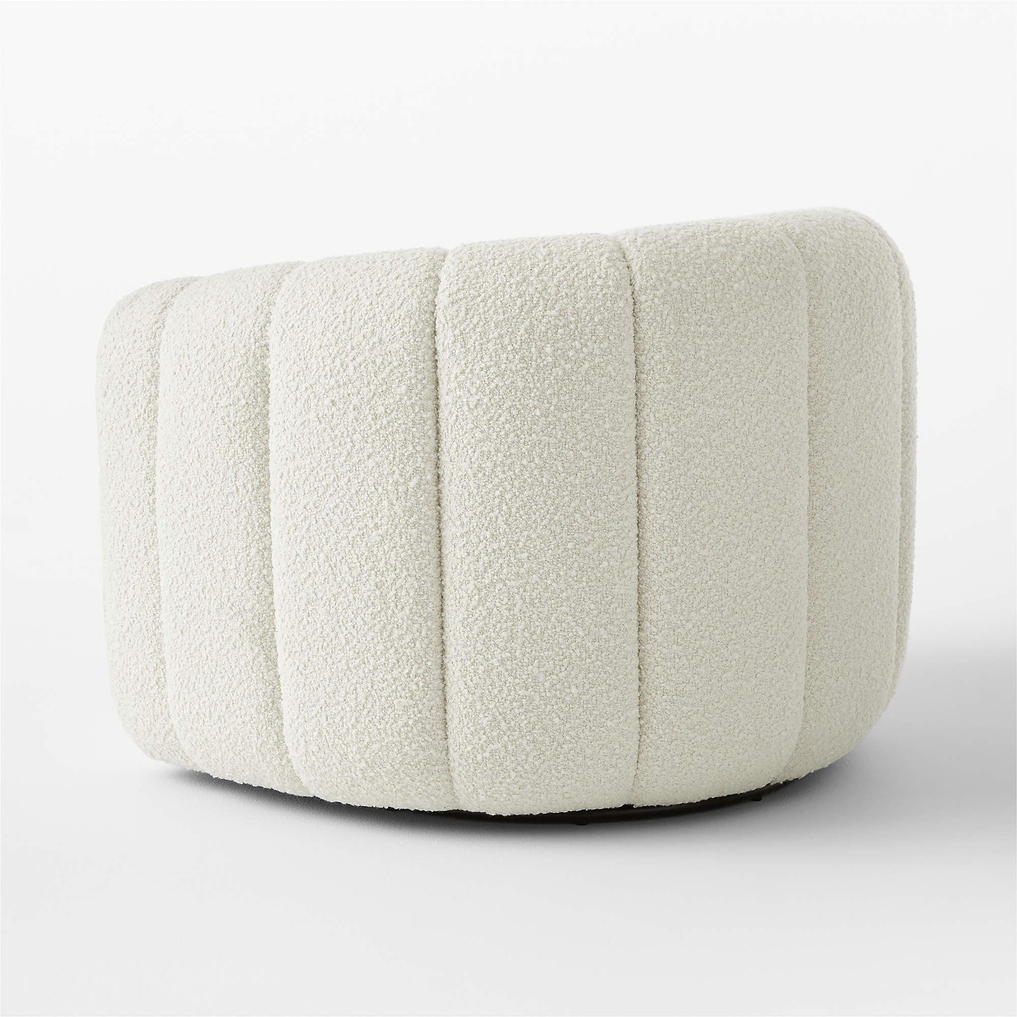 Fitz Channeled Boucle Swivel Chair