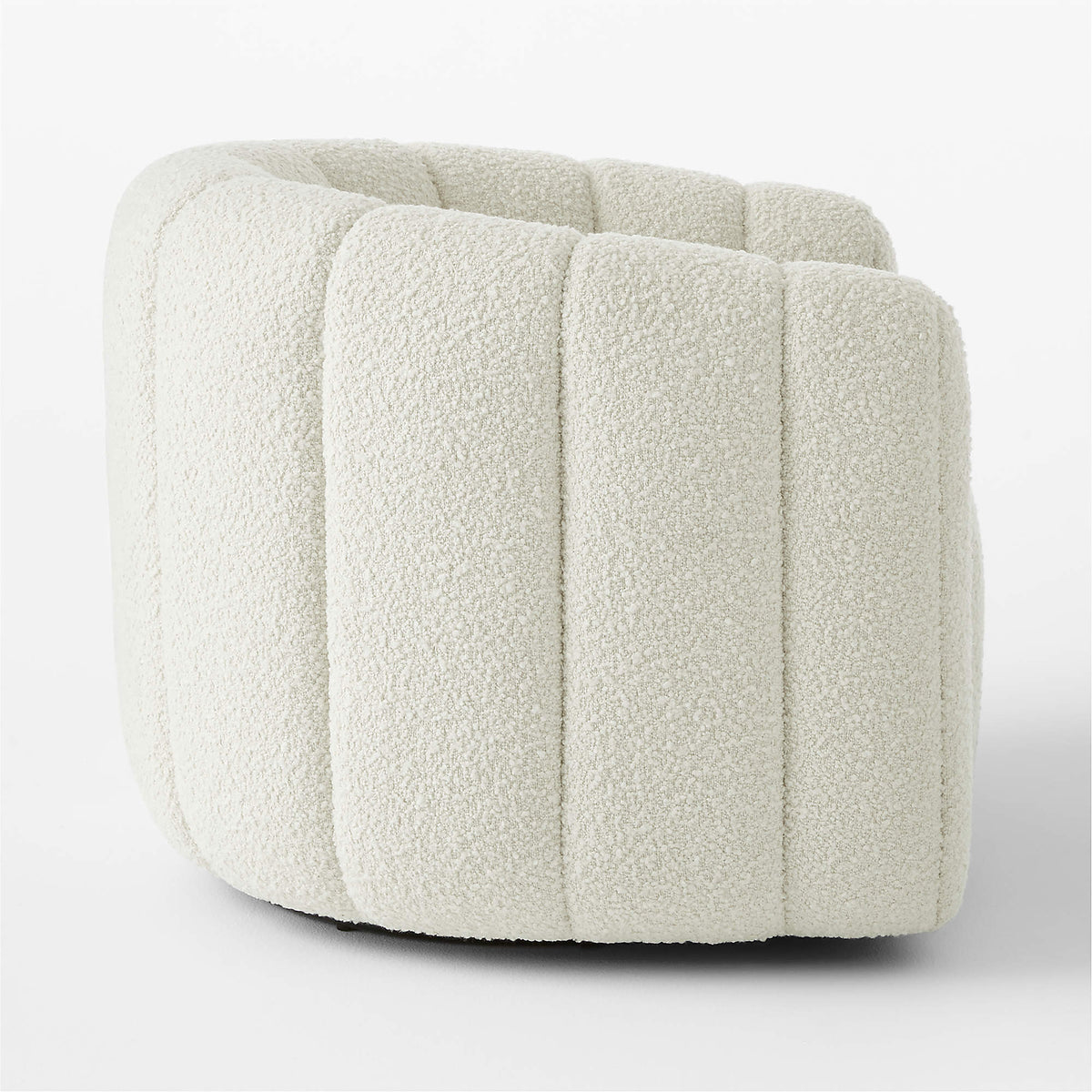 Fitz Channeled Boucle Swivel Chair