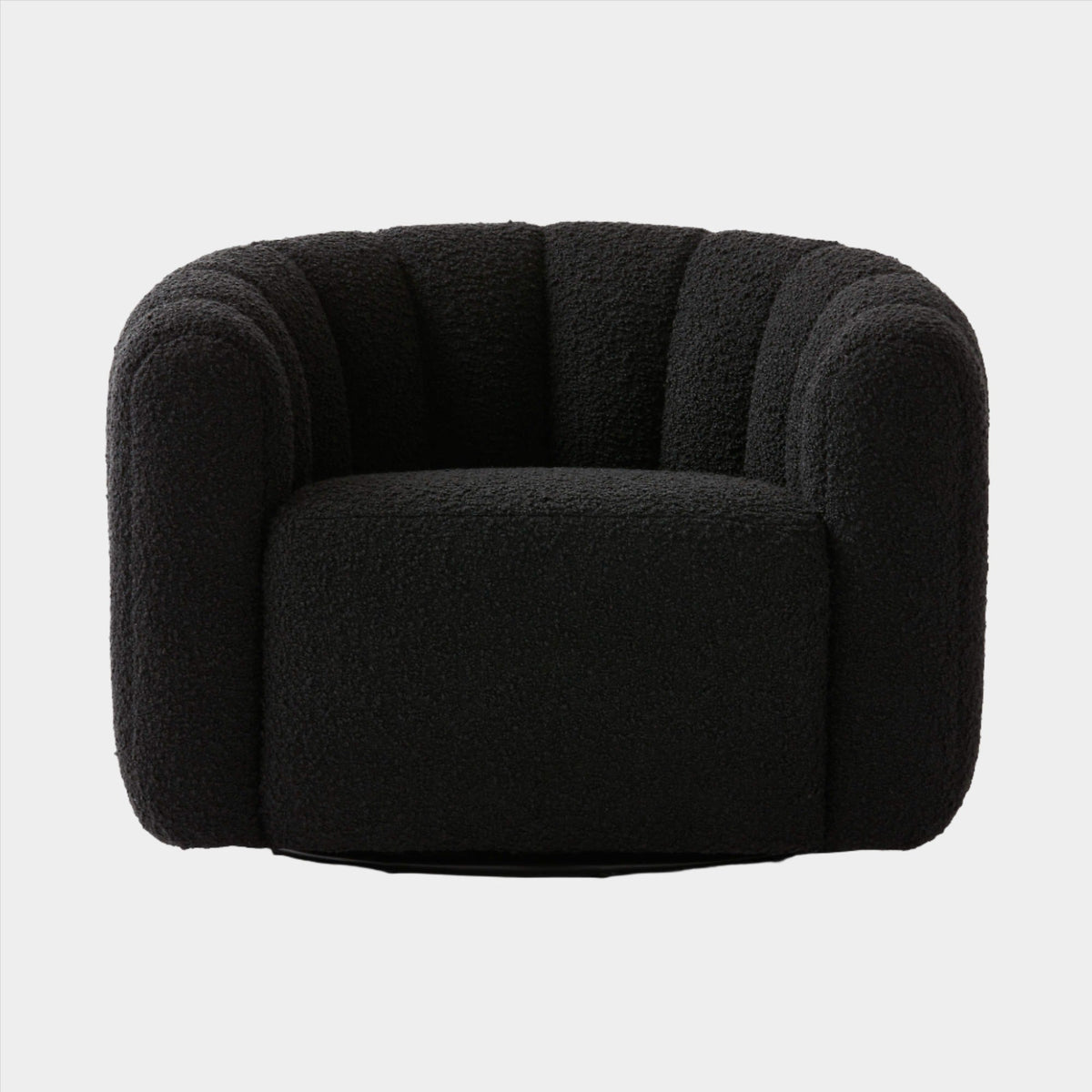 Fitz Channeled Boucle Swivel Chair