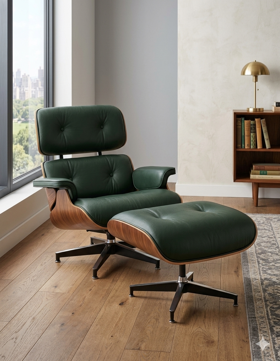 Eames Lounge Chair And Ottoman - Tall Version
