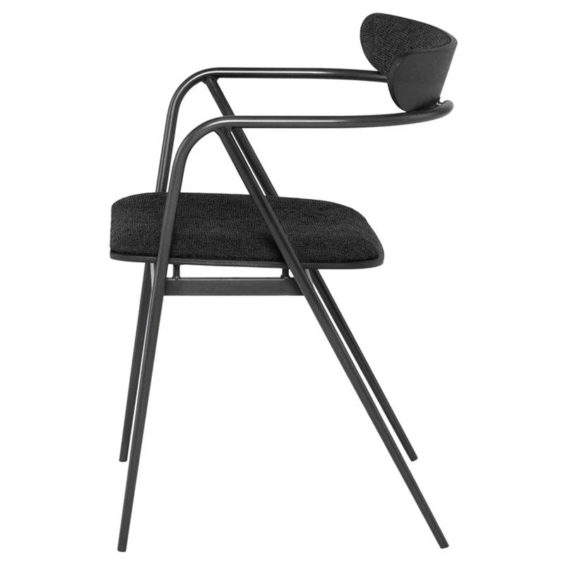 Gianni Dining Chair (Black Steel Frame)